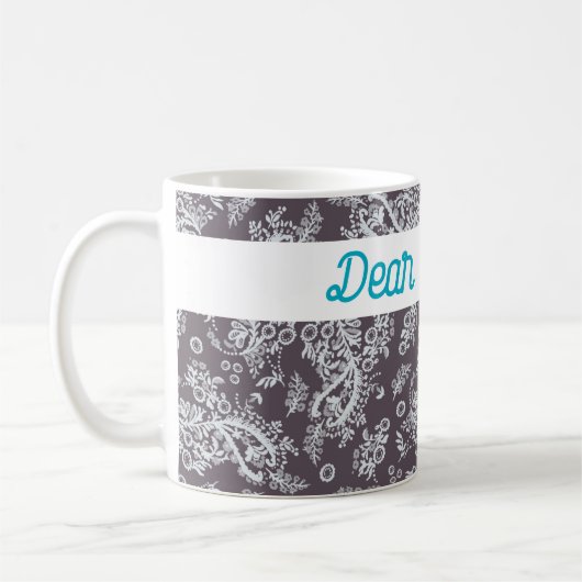 Schokoladenpaisley Kaffeetasse (Links)