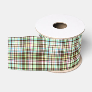 Schokoladenpasten Kariert 1-GROSGRAN RIBBON SPOOLS Ripsband