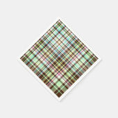 Schokoladenpasten Kariert 1-PAPIER NAPKINS Serviette (Ecke)