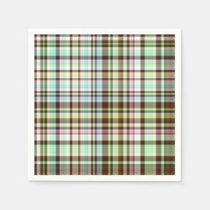Schokoladenpasten Kariert 1-PAPIERE PARTY NAPKINS Serviette