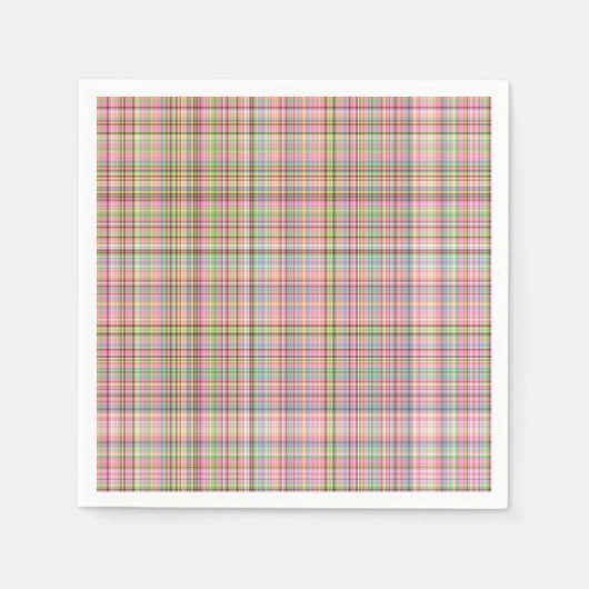 Schokoladenpasten Kariert 26-PAPIERE Serviette (Vorderseite)