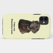 Schokoladenportrait Labrador Foto Case-Mate iPhone Hülle (Rückseite (Horizontal))