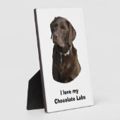 Schokoladenportrait Labrador Foto Fotoplatte (Seite)