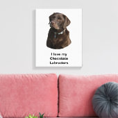 Schokoladenportrait Labrador Foto Leinwanddruck (Insitu (Wohnzimmer))
