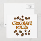 Schokoladenregeln Postkarte (Vorne/Hinten)