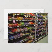 Schokoladenriegel im Lager Postkarte (Vorne/Hinten)