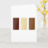 Schokoladenriegel Karte (Gelbe Blume)