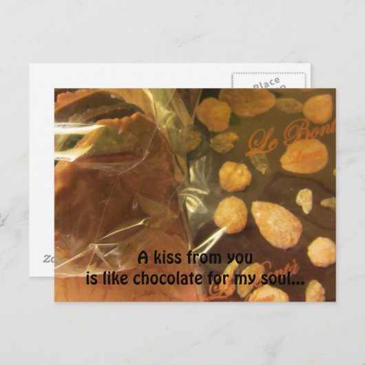 Schokoladensätze Postkarte (Vorne/Hinten)