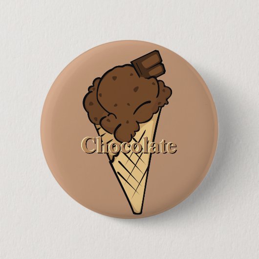 Schokoladenschaltfläche Button (Vorderseite)