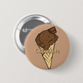 Schokoladenschaltfläche Button (Vorne & Hinten)