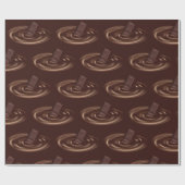 Schokoladenschmelz-Bar in flüssiger Schokolade Geschenkpapier (Flach)