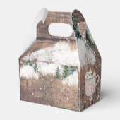 Schokoladenschmuck Es ist kalt draußen Baby Geschenkschachtel (Rückseite)