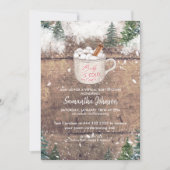 Schokoladenschmuck Es ist kalte Außendusche Einladung (Vorderseite)