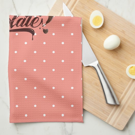 Schokoladensender Geschirrtuch (Viertel Falte)