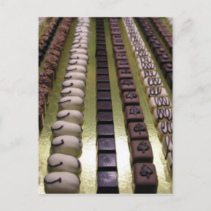 Schokoladensortiment Postkarte