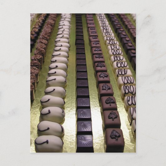 Schokoladensortiment Postkarte (Vorderseite)