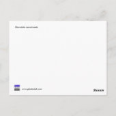 Schokoladensortiment Postkarte (Rückseite)