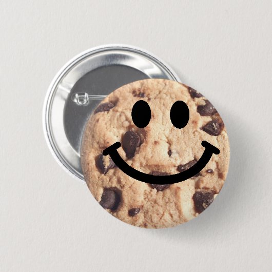 Schokoladensplitter-Plätzchen Button (Vorne & Hinten)