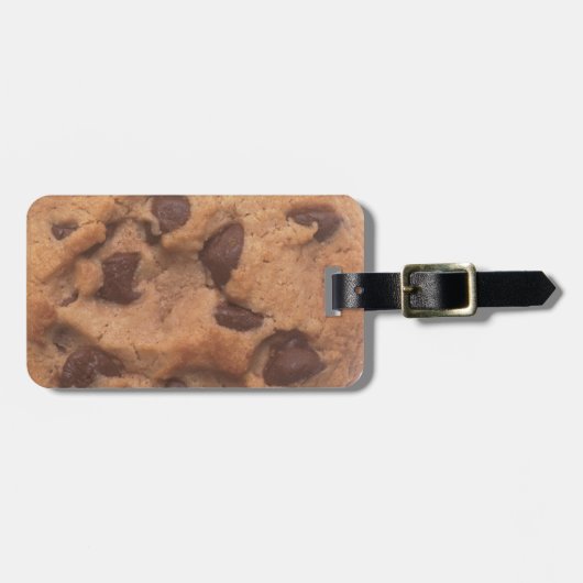 Schokoladensplitter-Plätzchen Gepäckanhänger (Vorderseite horizontal)