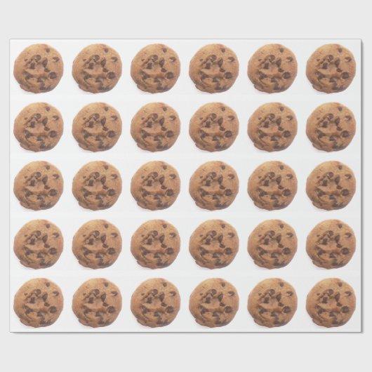 Schokoladensplitter-Plätzchen Geschenkpapier (Flach)