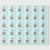 Schokoladensplitter-Plätzchen und Milch Geschenkpapier (Flach)