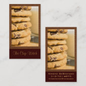 Schokoladensplitter-Plätzchen Visitenkarte (Vorne/Hinten)
