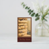 Schokoladensplitter-Plätzchen Visitenkarte (Stehend Vorderseite)