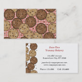 Schokoladensplitter-Plätzchen Visitenkarte (Vorne/Hinten)