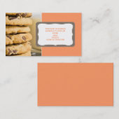Schokoladensplitter-Plätzchen-Visitenkarten Visitenkarte (Vorne/Hinten)