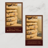 Schokoladensplitter-Plätzchen-Visitenkarten Visitenkarte (Vorne/Hinten)