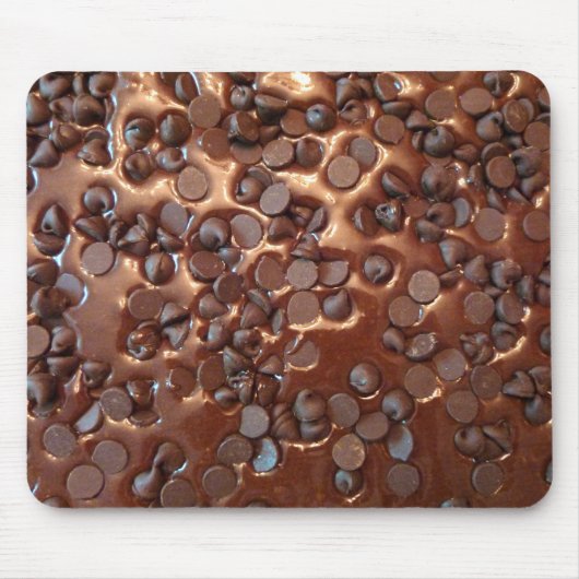 Schokoladensplitter-Schokoladenkuchen Mousepad (Vorne)