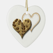 Schokoladensplitter-und Zuckerplätzchen Keramikornament (Rechts)