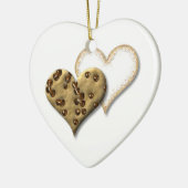 Schokoladensplitter-und Zuckerplätzchen Keramikornament (Links)