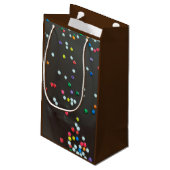 Schokoladensprinklen Kleine Geschenktüte (Rückseite Schrägansicht)