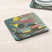 Schokoladensprinkles Getränkeuntersetzer (Linke Seite)