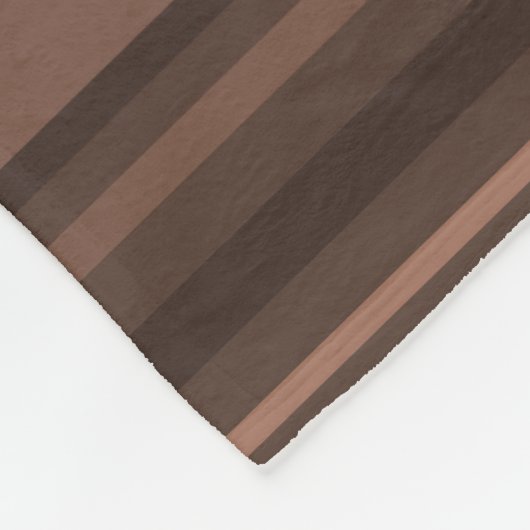 Schokoladenstreifen Fleecedecke (Ecke)