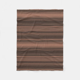 Schokoladenstreifen Fleecedecke