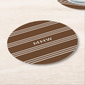 Schokoladenstreifen für Untersetzer aus Monogramm (Angewinkelt)