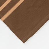 Schokoladenstreifen für Vliesstoffe Fleecedecke (Ecke)