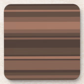 Schokoladenstreifen Getränkeuntersetzer (Vorderseite)