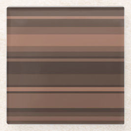 Schokoladenstreifen Glasuntersetzer