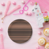 Schokoladenstreifen Pappteller (Party)