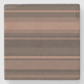 Schokoladenstreifen Steinuntersetzer (Vorderseite)