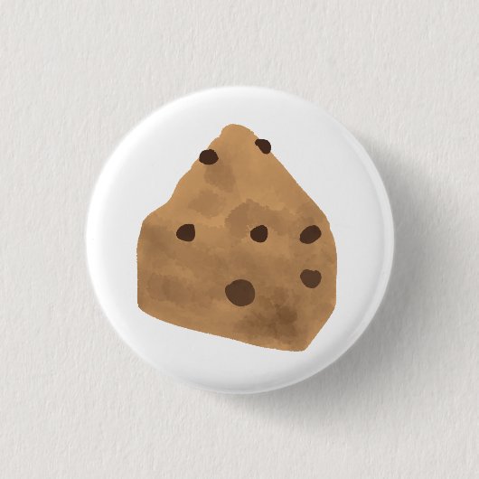 Schokoladenstück-Keks-Geschenk Button (Vorderseite)