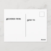 Schokoladenstücke Postkarte (Rückseite)