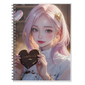 Schokoladenstuhl Notizblock (Vorderseite)