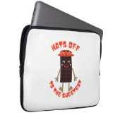 Schokoladentag Design Laptopschutzhülle (Vorne Rechts)