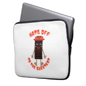 Schokoladentag Design Laptopschutzhülle (Vorderseite Links)
