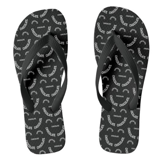 Schokoladentext Badesandalen (Fußbett)