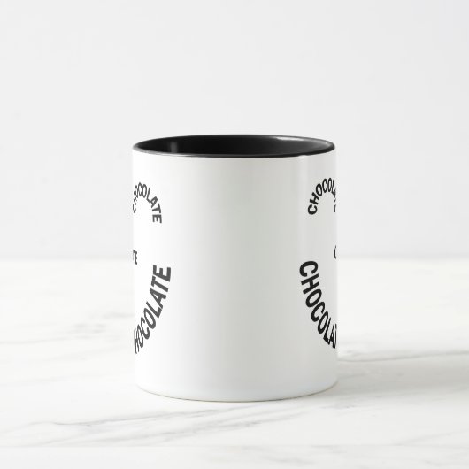 Schokoladentext Tasse (Zentrum)